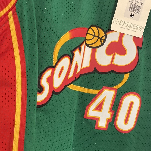 ✅official Seattle Super Sonics Shawn kemp hardwood classics New with tags 🏷️ - Picture 5 of 6